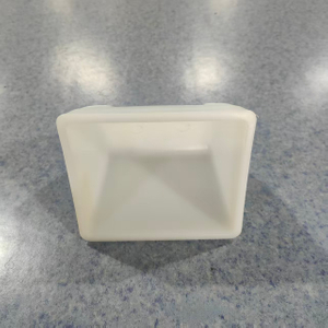 Custom HDPE elevator buckets for grain machinery Stable performance ideal spare parts for bulk grain lifting transportation 134X114X102 D5X4